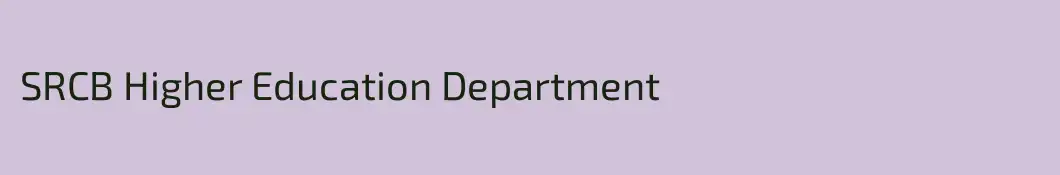SRCB Higher Education Department